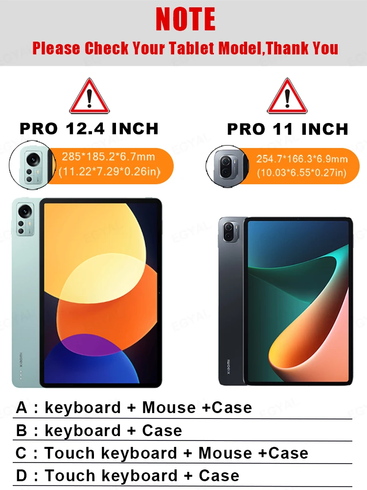 Enhanced Wireless Bluetooth Keyboard and Mouse with Tablet Case and Pencil Cover