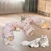 Carrot Print Cat Tunnel Multi-Shape Foldable & Easy Storage Cat Toy Tunnel for Play & Hideaway Pet Tube Self-Entertaining Play 2