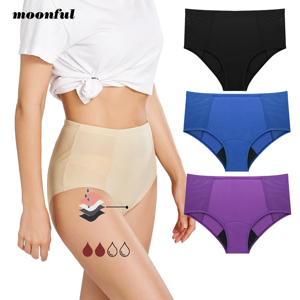 Menstrual Period Panties for Women High Waist Mesh Hipster Menstrual  Underwear Breathable Maternity Leakproof Panty