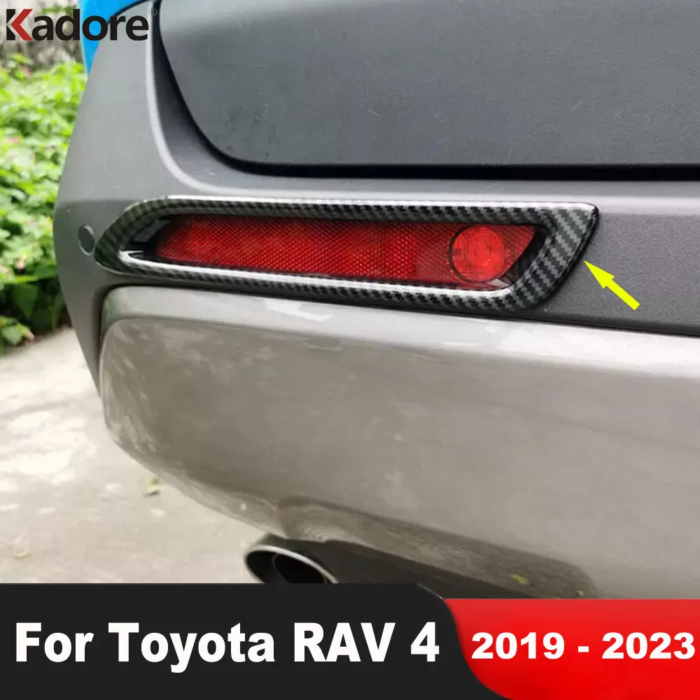 도요타 RAV4 RAV4 2019 2020 2021 2022 2023 크롬 후면 안개등 램프 커버 트림 테일 범퍼 안개등 트림