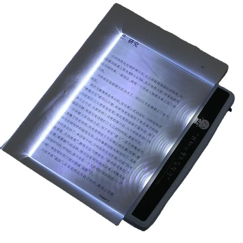 2 Lampade Da Lettura Notturne A LED – Protezione Occhi, Piastra Luminosa In Vetro, Dimensioni 17,2x14,5 Cm, Per Dormitorio E Viaggio