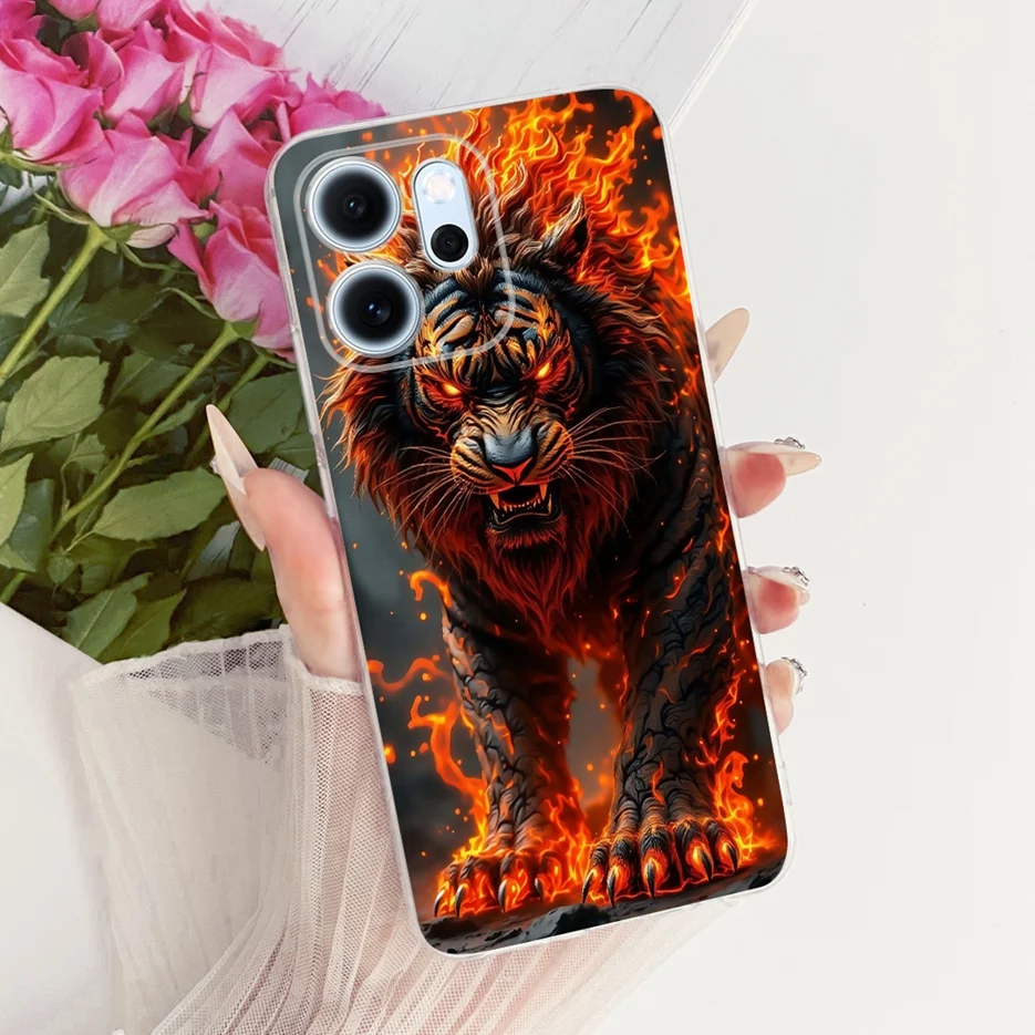 Colorful Flowers Painted Soft Slim Phone Case Cover