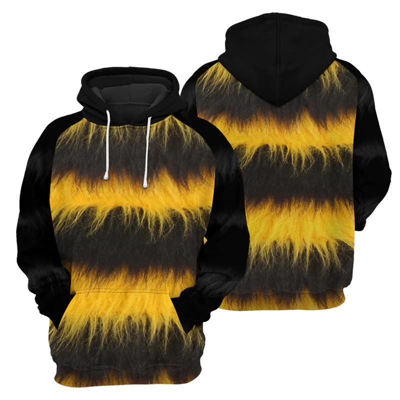 Bee Pattern Hoodie 2