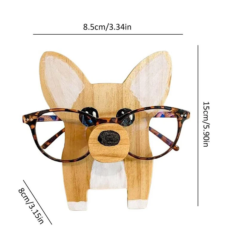 3D Animal Wood Carvings Sunglass Holder