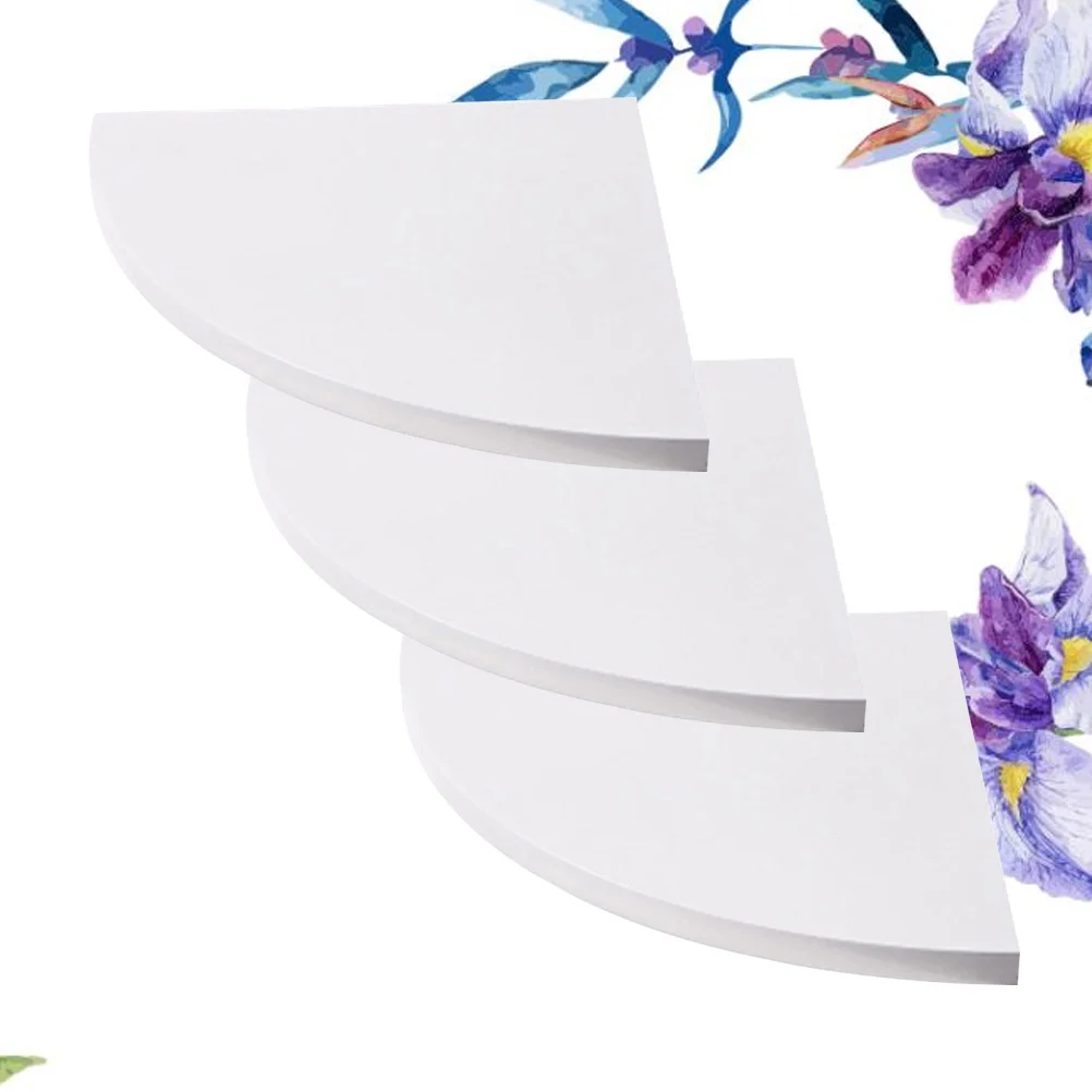 

Round End Hanging Wall Mount Floating Shelves Corner Bookshelf Display Racks Decoration For Bedroom Office Home