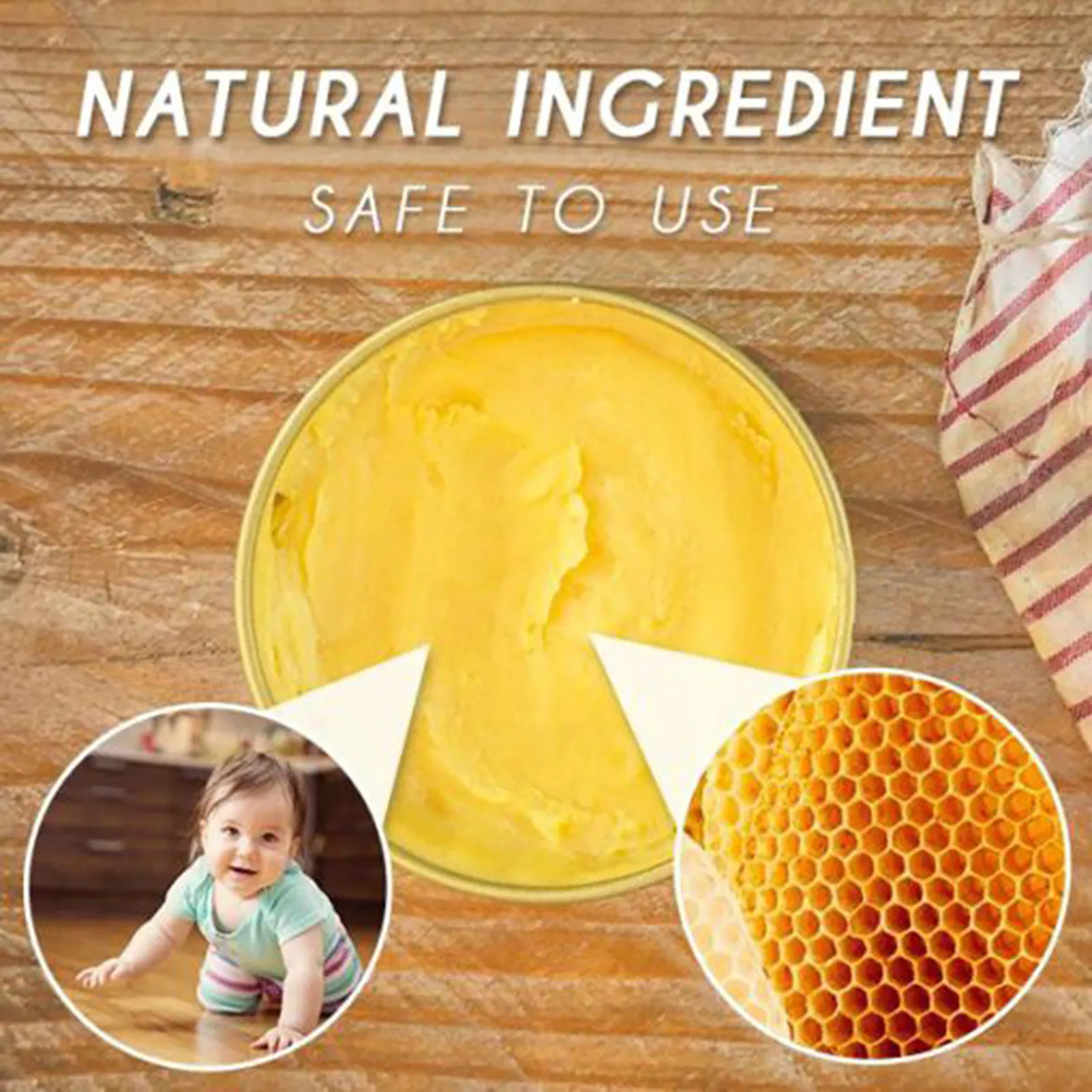 new efficient Wood Seasoning Beewax Complete Solution Furniture Care Beeswax Home Cleaning 80g