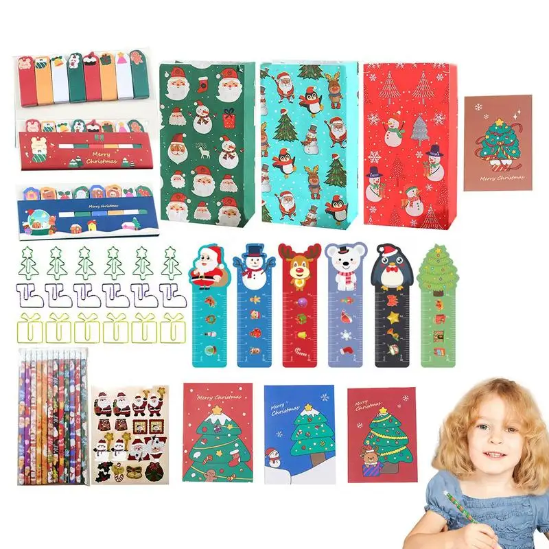 

Christmas Stationery Party Favor Children's Student Stationery Set Fine Workmanship Stationery Supplies For Kindergarten Prizes