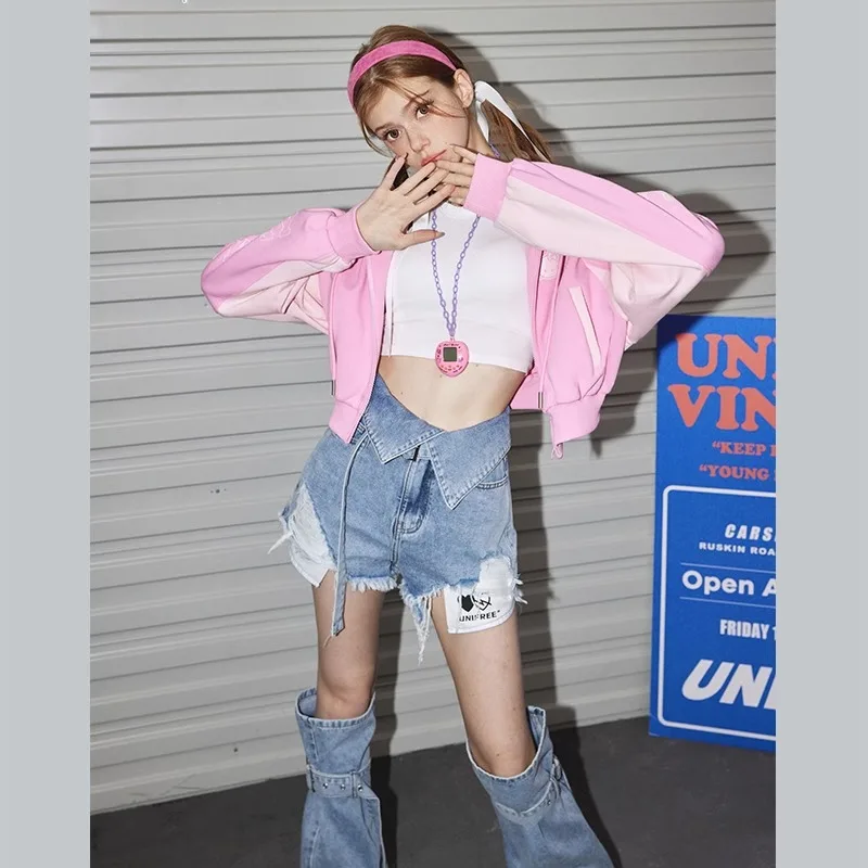 UNIFREE Sexy Women's Shorts Original Design Vintage Wash Women's Denim Shorts INS Style Streetwear Women's Summer Shorts