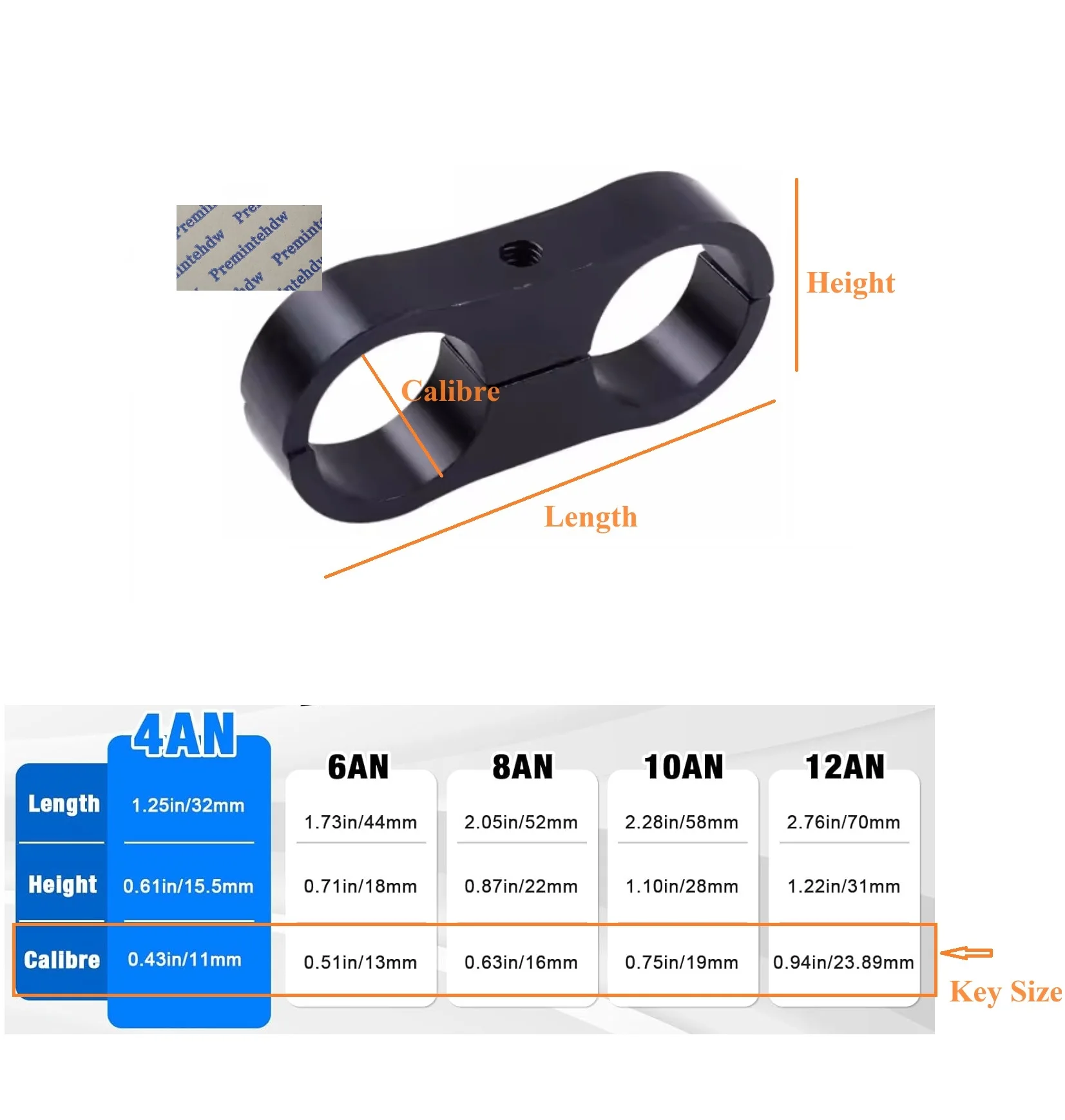 10Pcs Aluminum Alloy Hose Separator Clamp For Fuel Oil Brake Water Pipe Gas Line Organizer