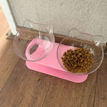 Non-Slip Double Cat Bowl Dog Bowl With Stand Pet Feeding Cat Water Bowl For Cats Food Pet Bowls For Dogs Feeder Product Supplies 4