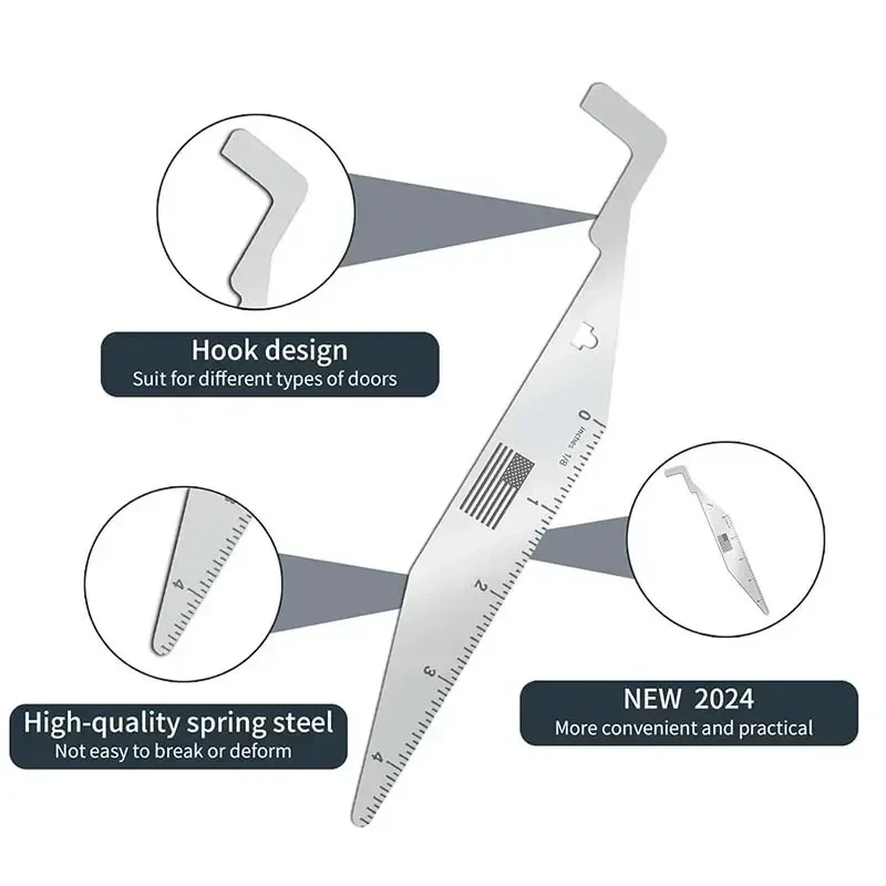 Lever Tool Multi-Purpose Stainless Steel Locksmith Tool Mini Portable Pry Bar Hand For Firefighter Police