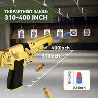 Desert Eagle Shell Ejecting Toys Gun Foam Blaster EVA Darts Shooting Games Education Toy Model Gifts for Kids Boys Girls 2