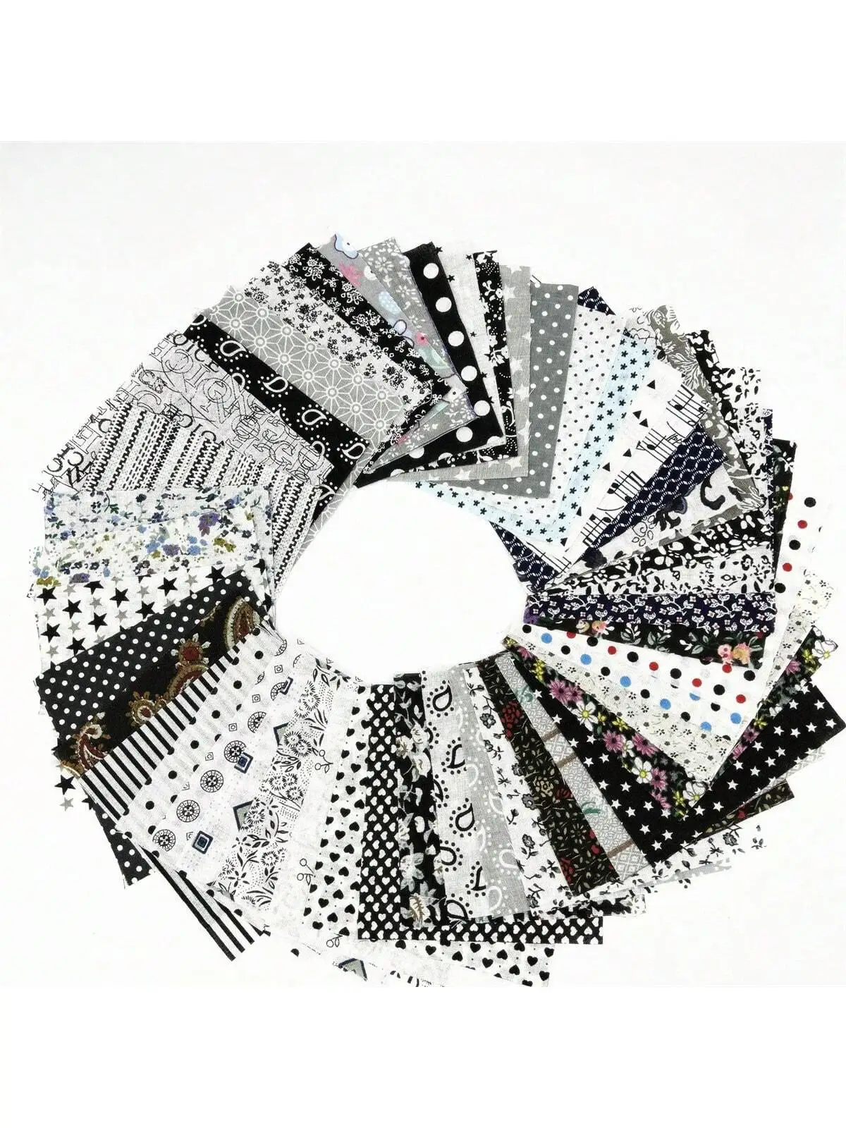 Multicolor Cotton Fabric Squares 4