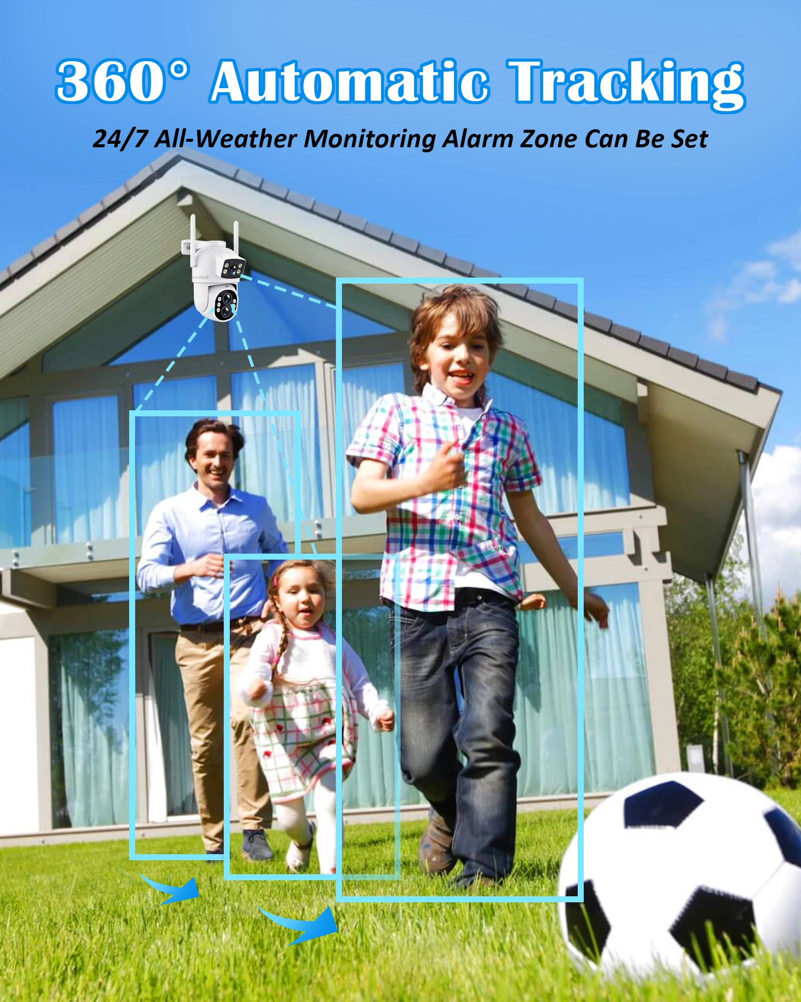 12MP WiFi Outdoor IP Camera 10x Zoom Infrared Night Vision HD Automatic Tracking Security Monitoring IP CCTV WiFi Camera Outdoor Camera