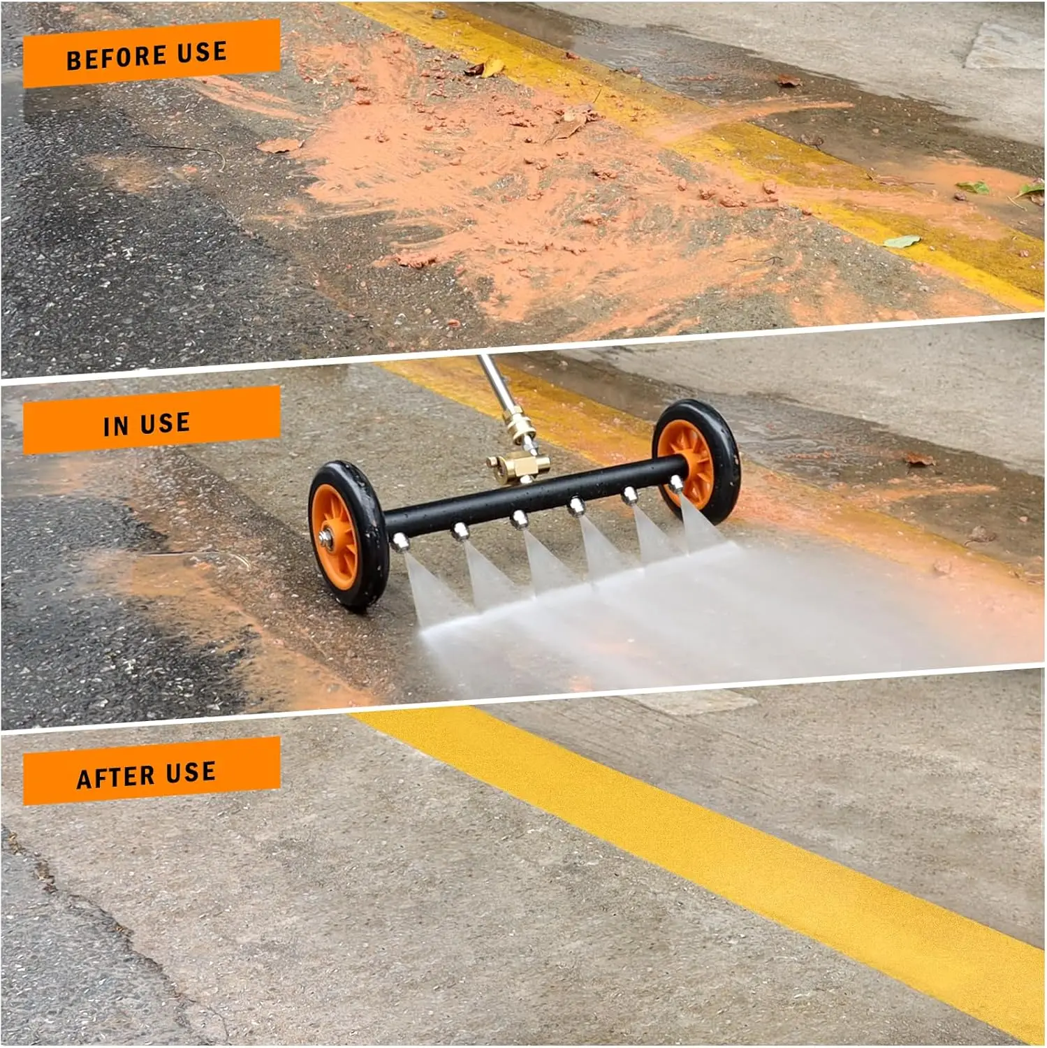 16" Pressure Washer Water Broom Cleaner 2