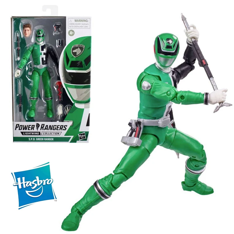 Impressionisme armoede Omhoog Hasbro Power Rangers Verlichting Collectie S.P.D. Groene Ranger 6 Inch 16Cm  Originele Action Figure Kids Toys Gift Collection - AliExpress