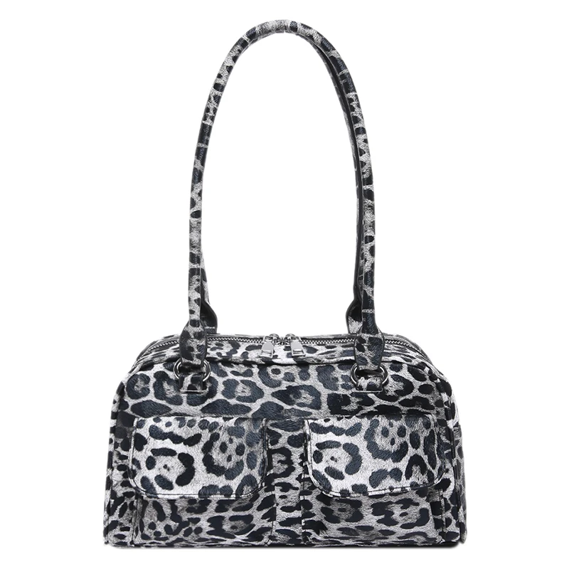 HighQualityWomenPULeatherHandbagsFashionLadiesLeopardShoulder