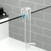 Acrylic Bathroom Shower Door Hook Over Glass Door Shower Towel Rack Punch-Free Bathroom Bathrobe Hanger Transparent Towel Hooks 3