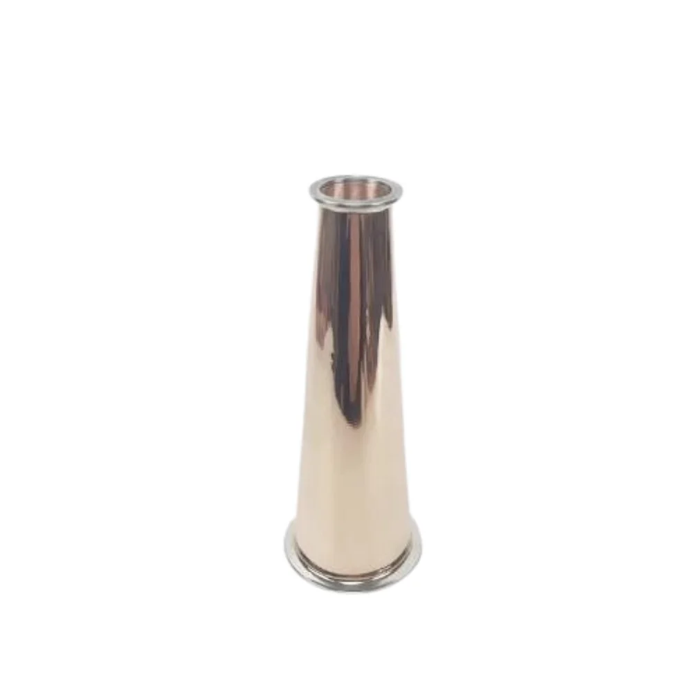 Copper Cone,Reducer 3" (OD91mmmm) X 2"(OD64mm) L=500mm.Whiskey . Copper Cone for onion head Tri-clamp Reducer,Distillation.