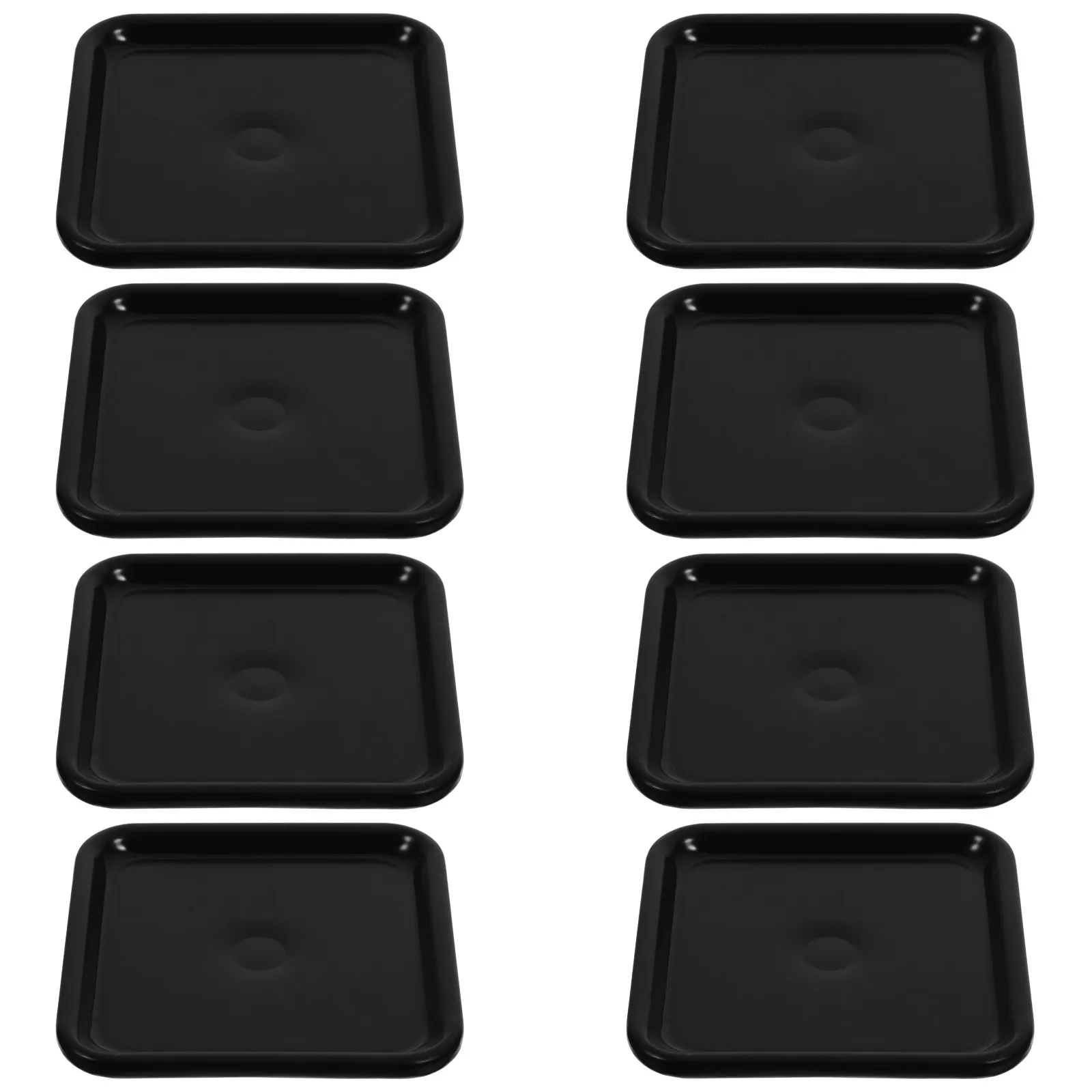 8Pcs 정사각형 가구 바닥 보호대 의자 테이블 소파용 캐스터 컵 경재 카펫 보..