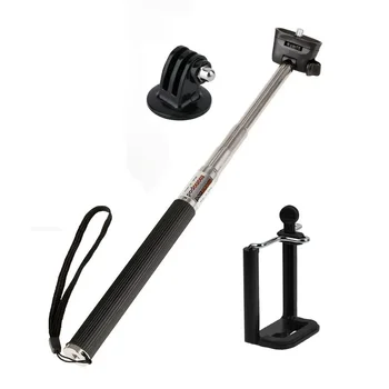 Accessori per action cam sportive per iPhone monopiede selfie stick portatile allungabile per Gopro Hero 9 8 7 5 4 3 adattatore di montaggio