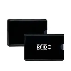 RFID Blocking Card Sleeves - Everyday Style for Secure Credit and Debit Card Protection (16 Pack) (Black)