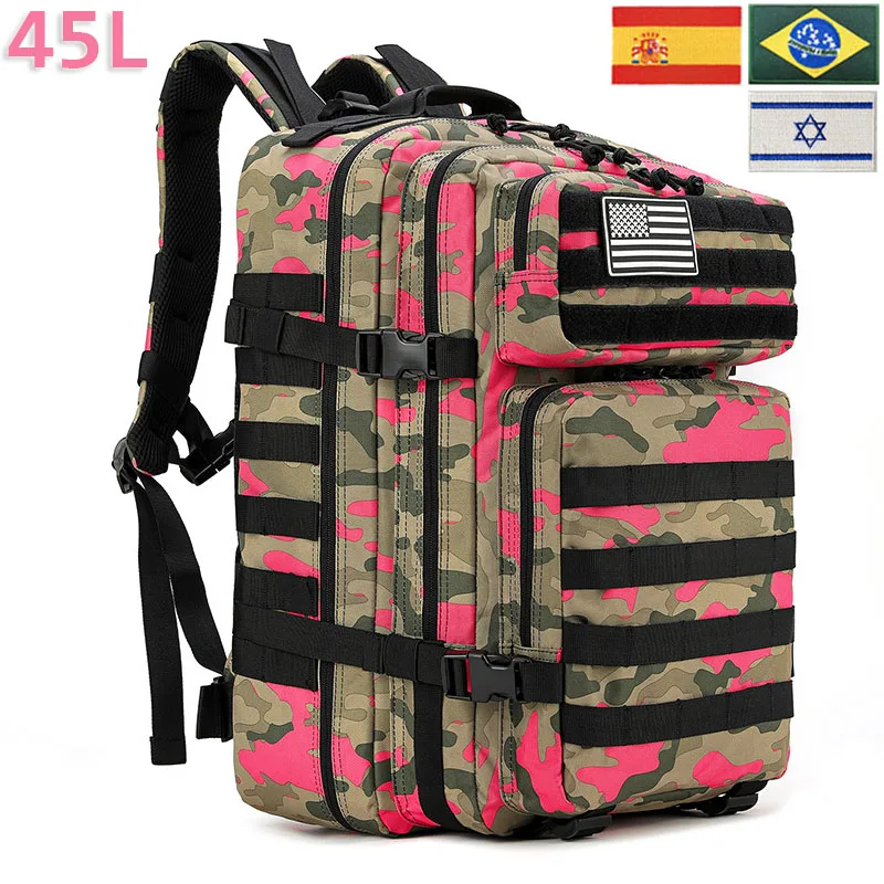 

Mountaineering Oulylan Outdoor Men Tactical Backpack Travel Bag Trekking Camping Sports Rucksack Large Capacity