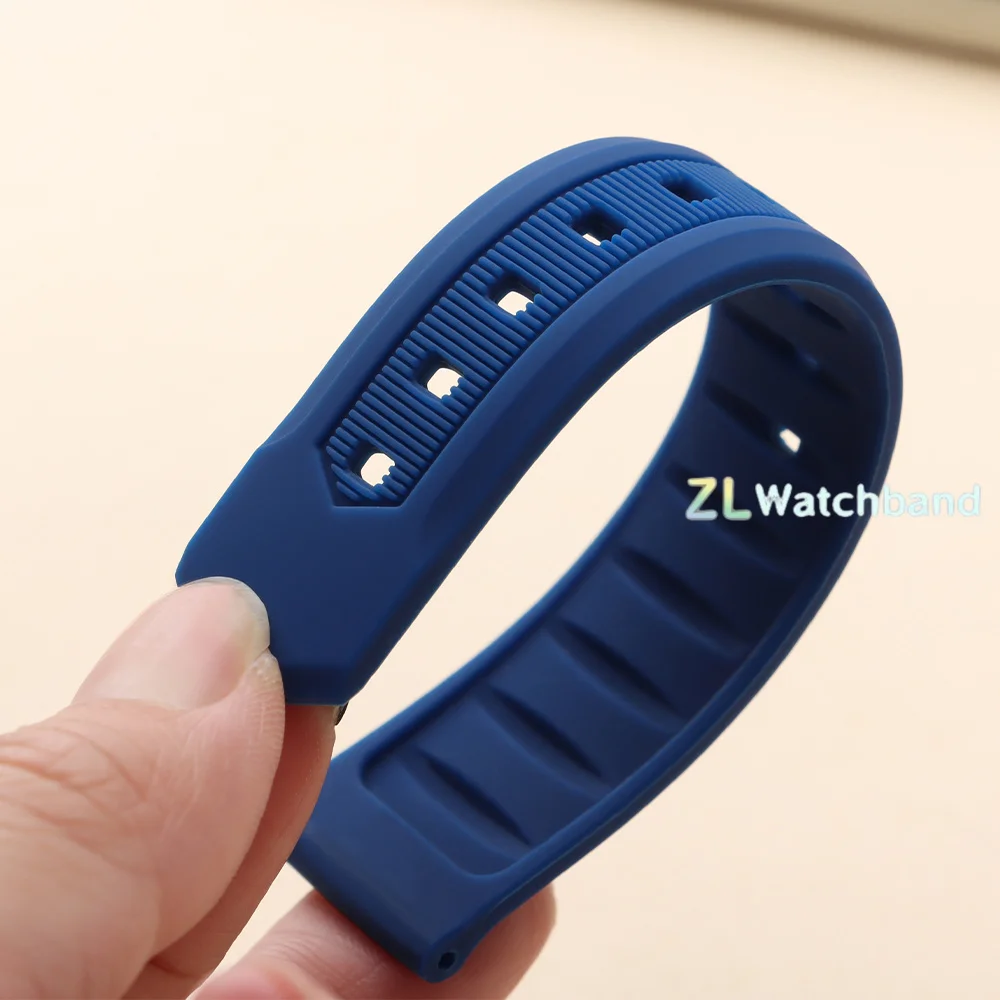 Versatile Silicone Sport Watch Strap - Waterproof Rubber Band