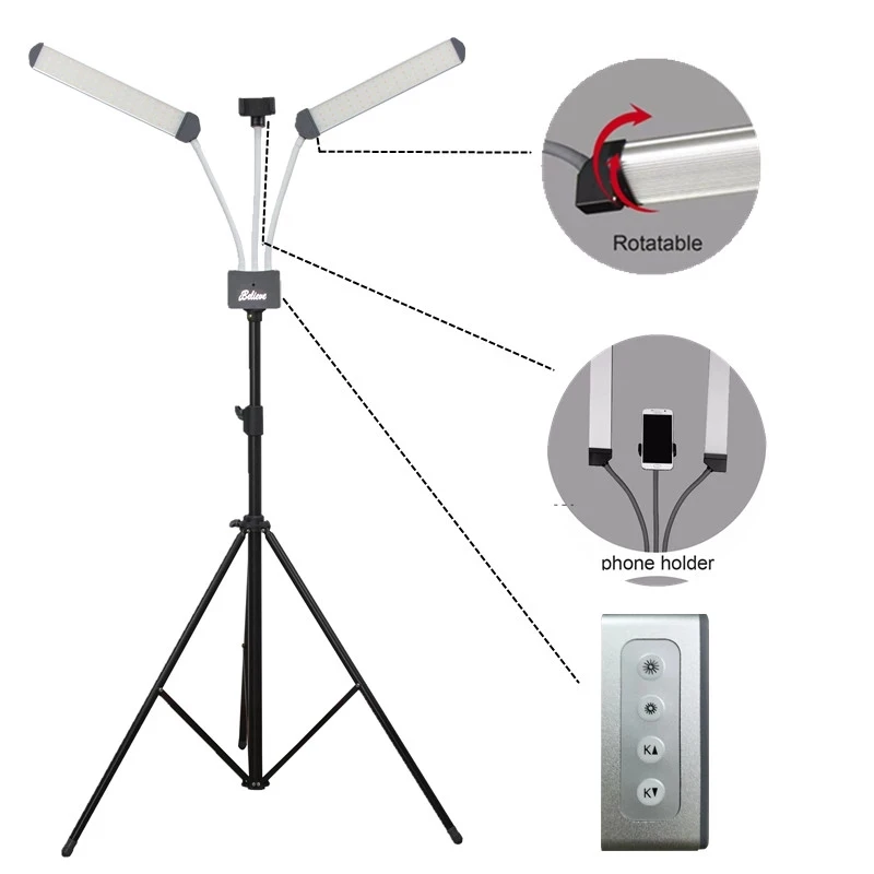

New double flexible arms 48w Led Light Table Lamps for nail ,makeup, Eyelash