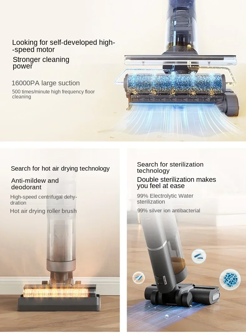 DREAME H11ProPlus Floor Washing Machine Drag-suction Machine Household Appliances Hot Drying Sterilizing Cleaner 6