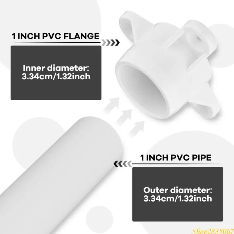 10pcs PVC 파이프 캡 플랜지 캡 테이블 다리 캡 현대 가구 액세서리 DIY 가구 프로젝트 831F에 대한 빠른 설치