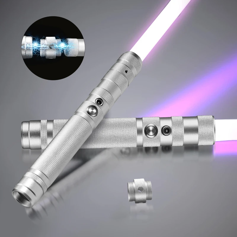 

RGB Lightsaber 7 Colors Variable Laser Sword with Hitting Sound Effect FX Duel Light saber Metal Aluminum Handle Kids Toy Gifts