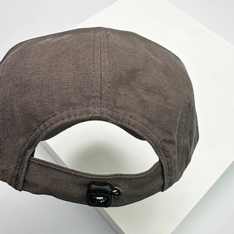 Japanese Workwear PATCH Letter Baseball Hats Short Eaves