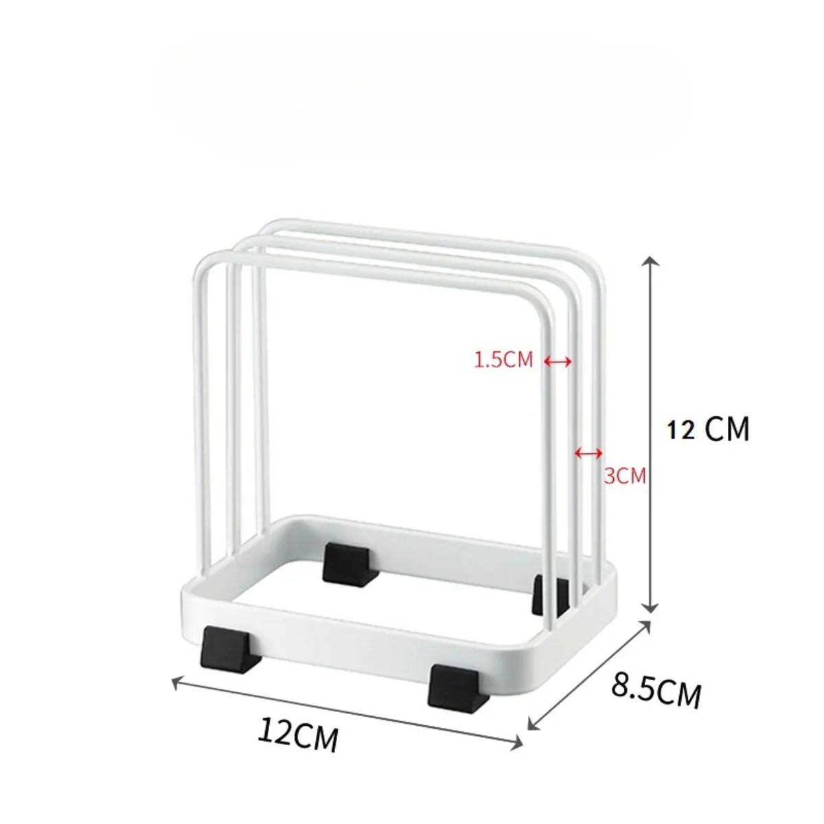 1PC cutting board organizer, layered cutting board rack, vertical sorting and storage drainage tray, cutting board rack 6