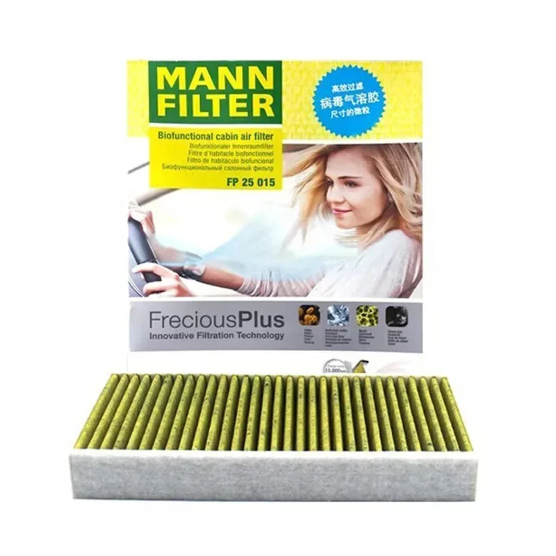 MANNHUMMEL CUK25015 FP25015 Premium Cabin Air Filter for Tesla Model 3 & Y - Cleaner Air for Smarter Driving