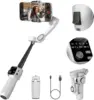 AOCHUAN 3-Axis Handheld Gimbal Phone Stabilizer with Extension Rod 8.0 Anti Shake Face Tracking for Phone Outdoor Shooting Vlog