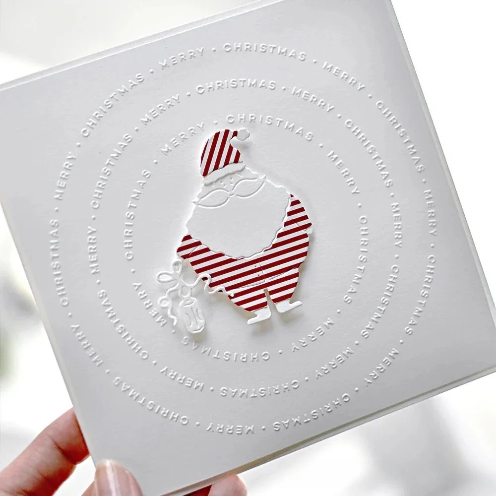 Mmao Craft Metall-Stanzformen Weihnachtsmann-Dekoration Scrapbooking Papierhandwerk Messerform Stanzschablonen