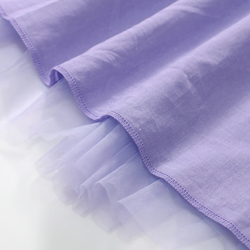 Little maven Baby Girls New Skirt Solid Purple Pretty Children Casual Clothes Tutu Skirt for Toddler Infant Kid
