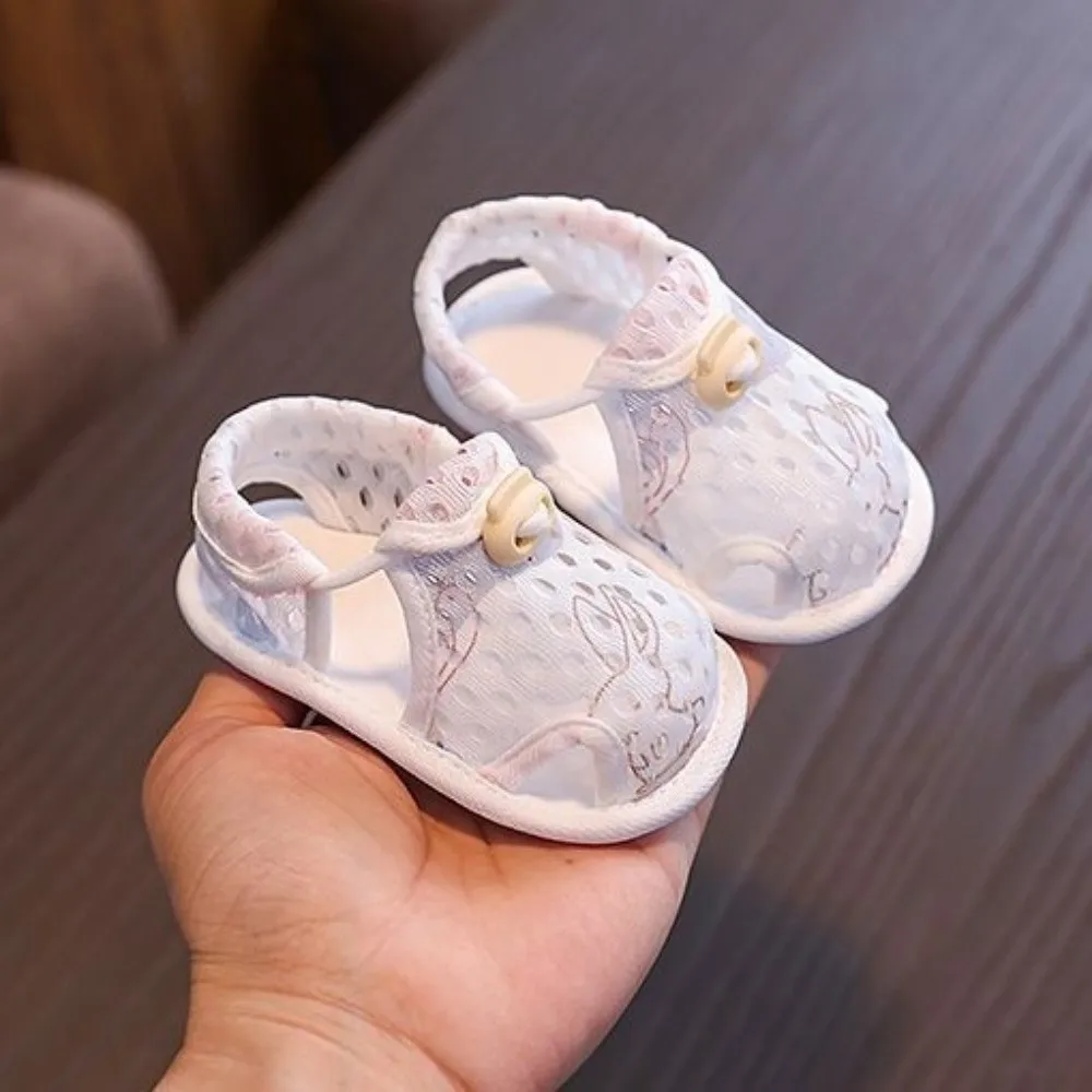 Casual Breathable Baby Shoes Soft Sole Mesh Toddler Shoes Flexible Fit Comfortable Infant Anti-slip Sandals First Walkers