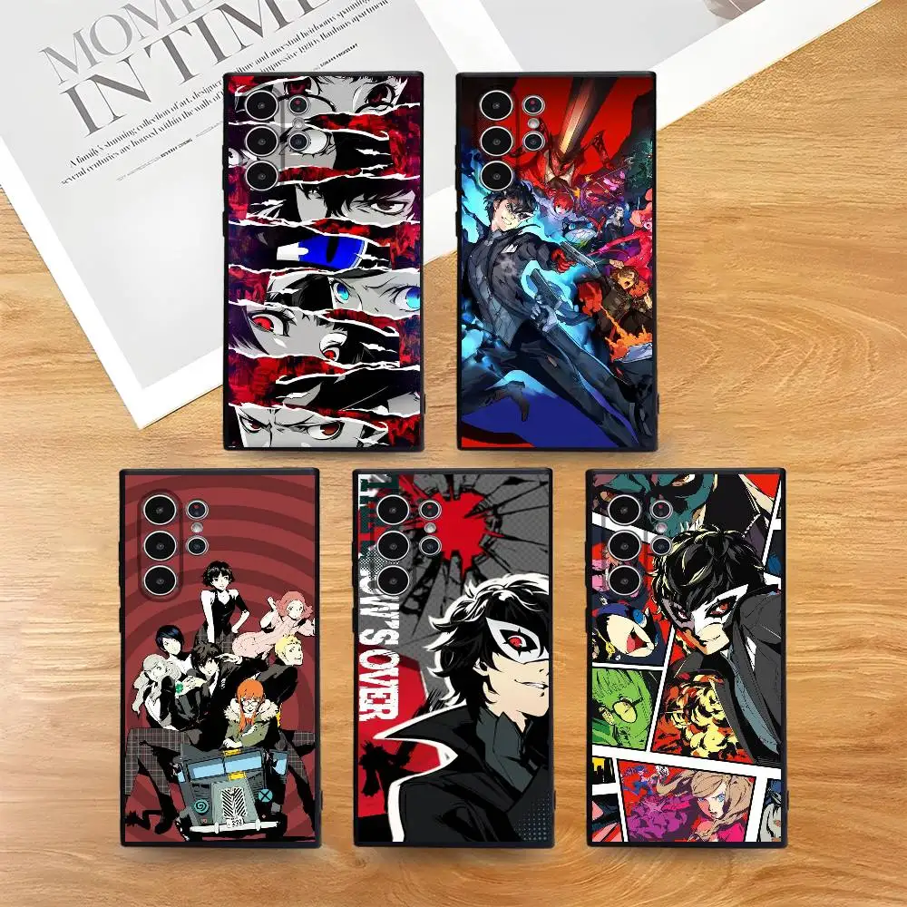 Persona 5 COOL Anime Design Phone Case - Soft TPU Skin-Friendly Cover