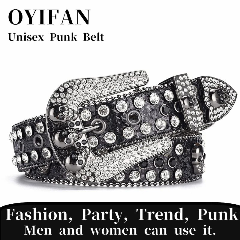 Cowboy-Stil Strassgürtel Damen Hip Hop Party Mode Outfit Y2K Gürtel Unisex Gürtel Jeans kurzer Rock Damen Herren Accessoires