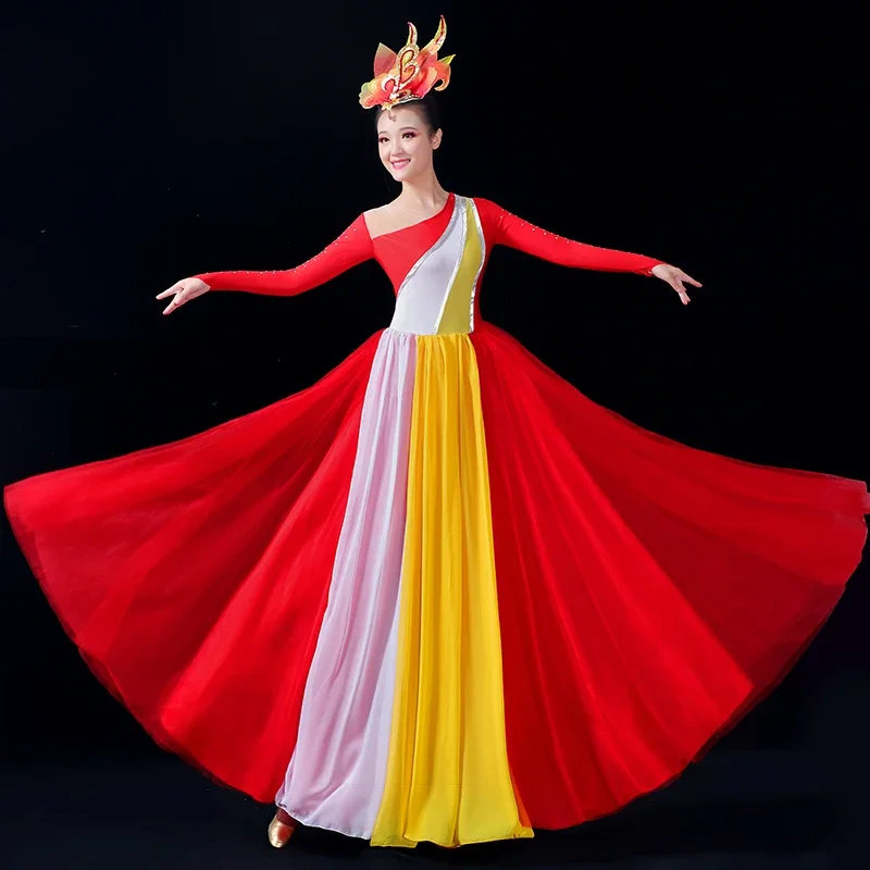 

Opening dance dress, performance dress, Chinese dance costume, elegant classical dance dress for women