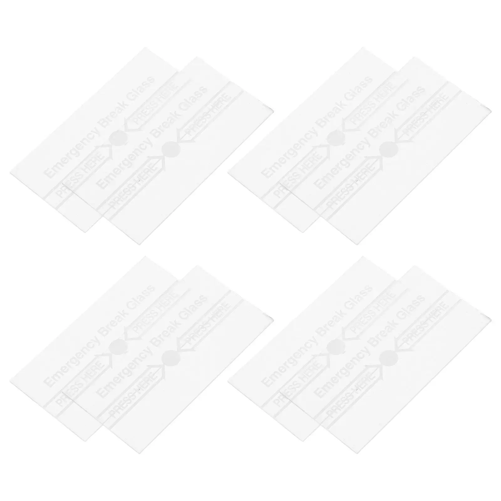 8Pcs 화재 경보기 유리 교체 유리 장치 커버 수동 화재 경보 스테이션용 간편한 설치 범용 호출