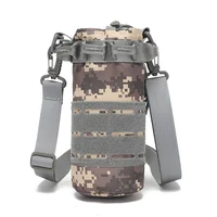 Tactical Molle Water Bottle Pouch Outdoor Sport Hydration Carrier Bag Nylon Travel Kettle Pack with Shoulder Strap 2