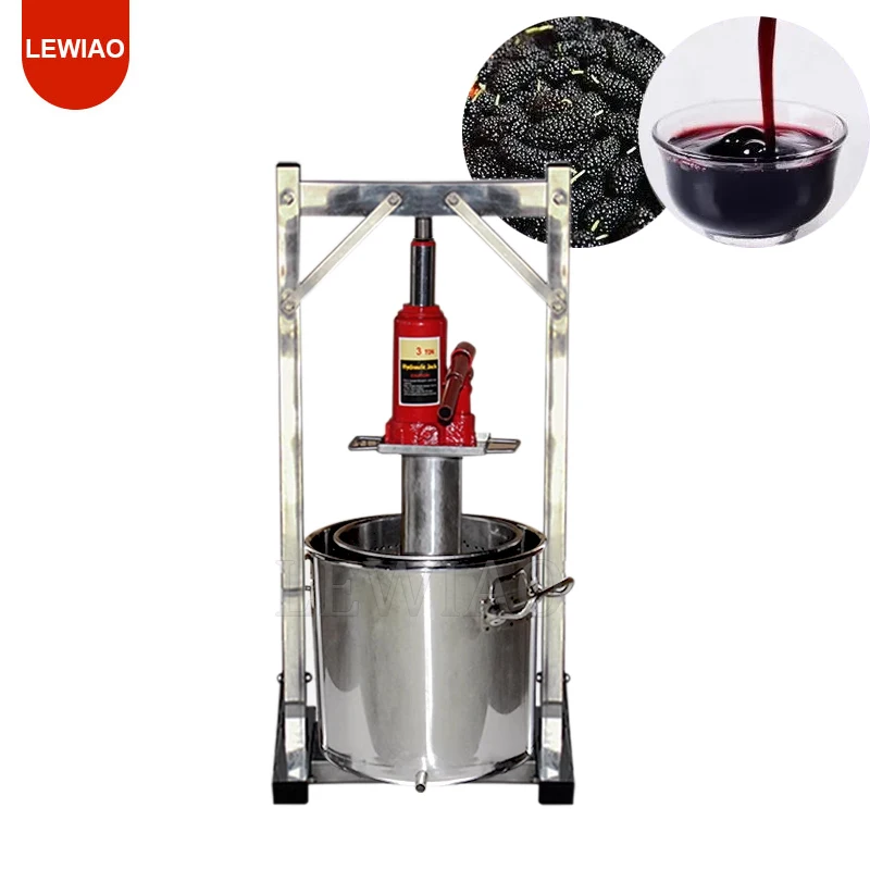 

Stainless Steel Juicers Manual Hydraulic Fruit Squeezer Small Honey Grape Blueberry Mulberry Presser Juicer