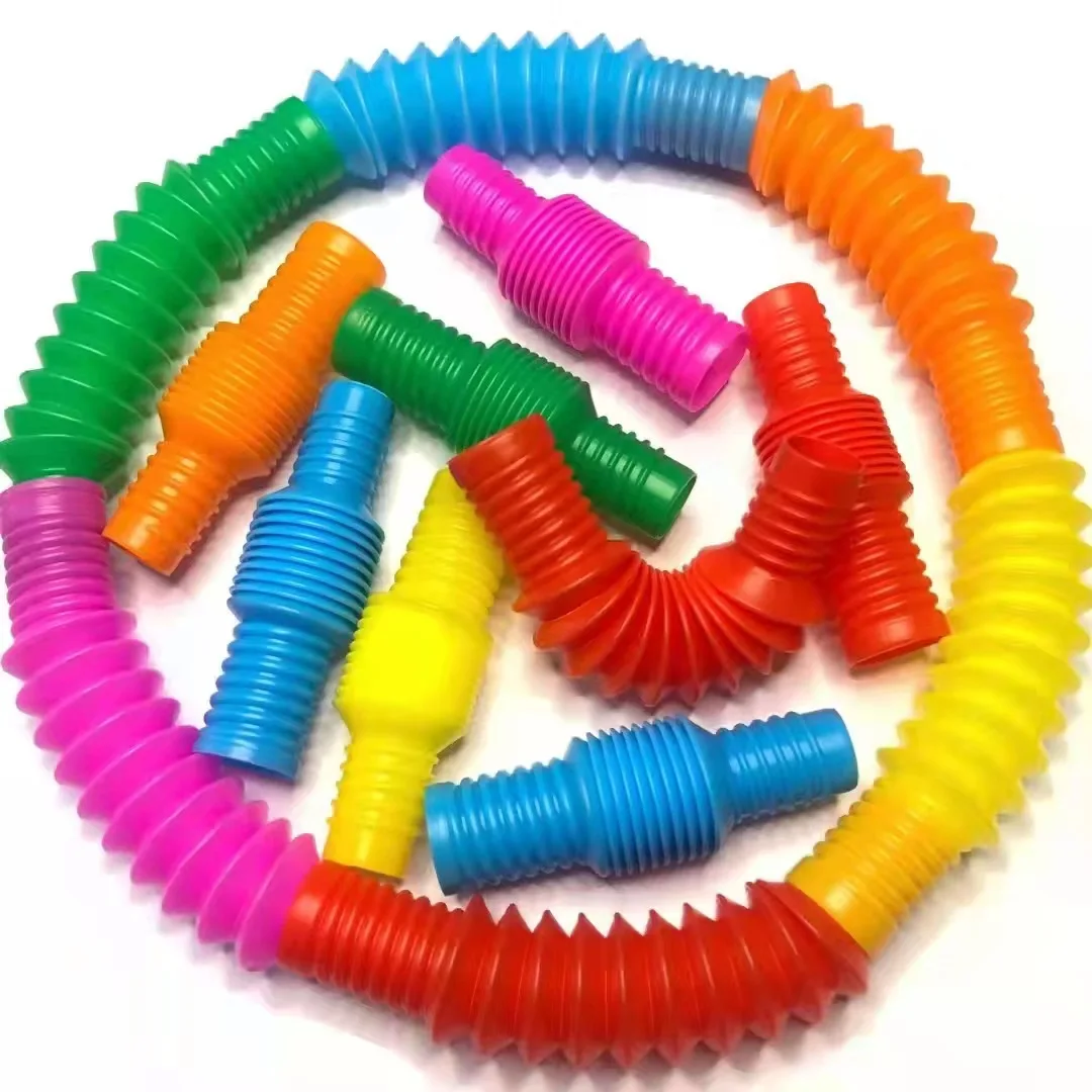 レインボーポップチューブ７色 ✨️子供 繋げて楽しい チューブ遊び Amazon.co.jp: ポップチューブ 16本セット おもちゃ ポップ