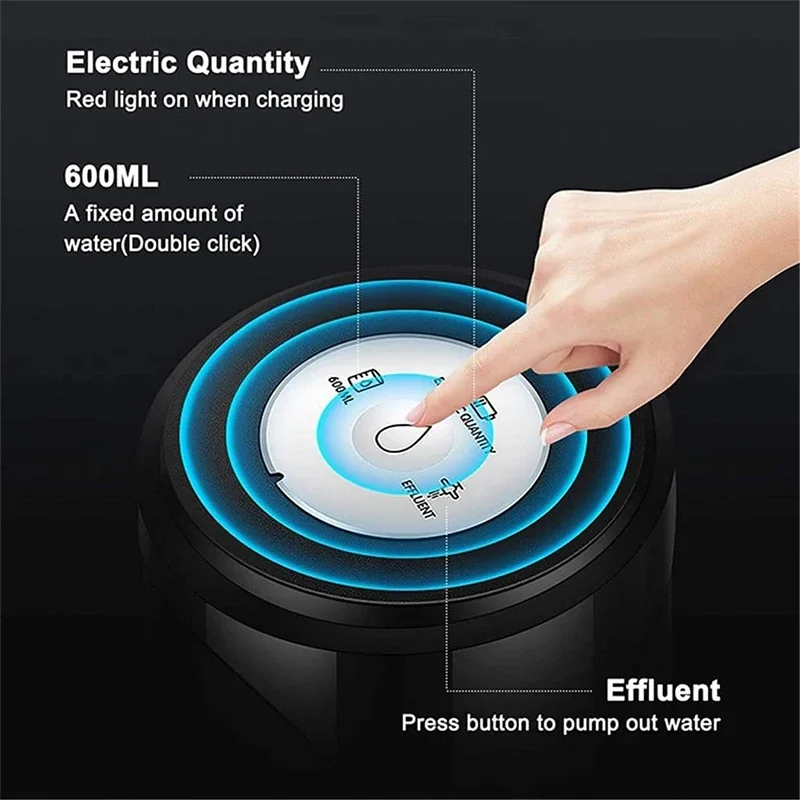 Intelligent Water Pump Automatic Portable Electric Dispenser Gallon Drinking Bottle USB Charging Touch Switch Silent