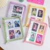 SKYSONIC A5 Zipper Binder Collect Book Refill Organizer DIY Journal Dairy Transparent Photo Album Organizer Stationery Supplies 3