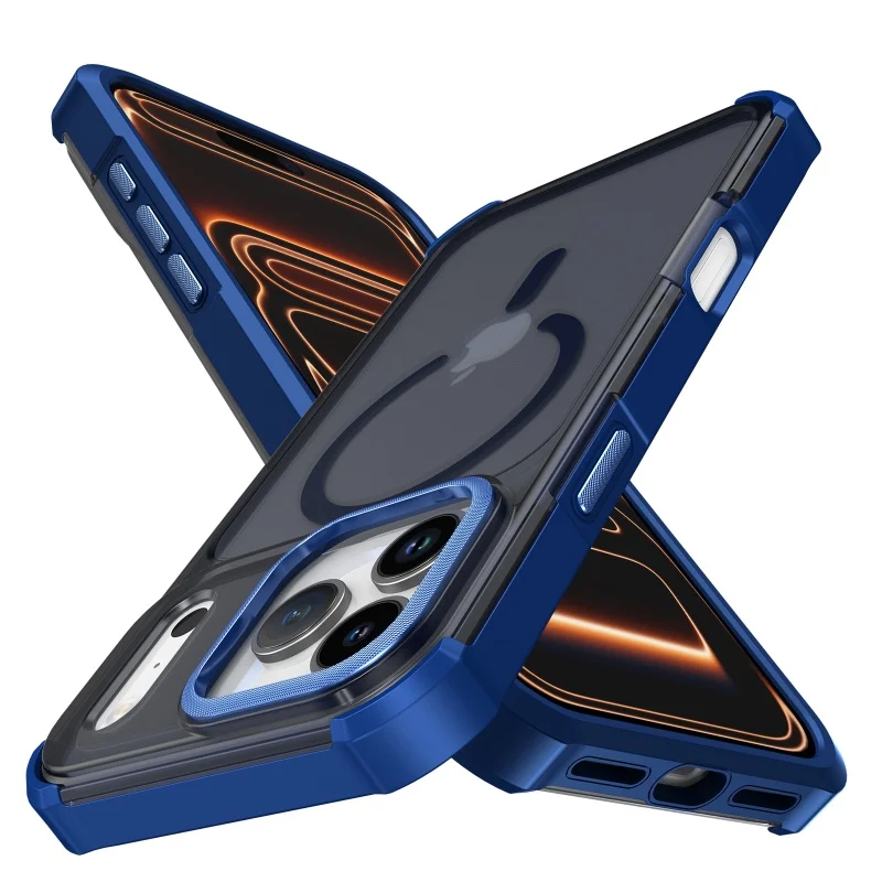 Luxury Magnetic Shockproof Matte Translucent Phone Case