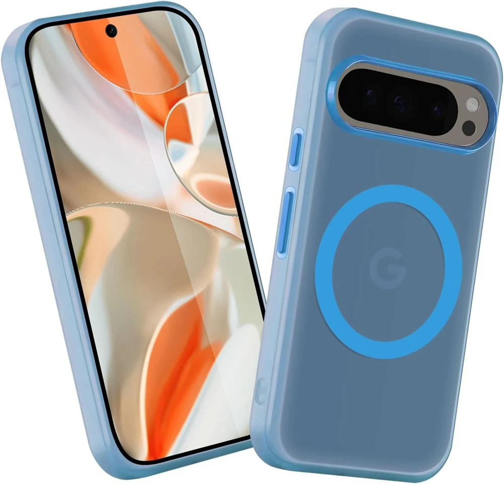 Candy Color Matte Clear Magnetic Case with Wireless Charging Frosted Finish